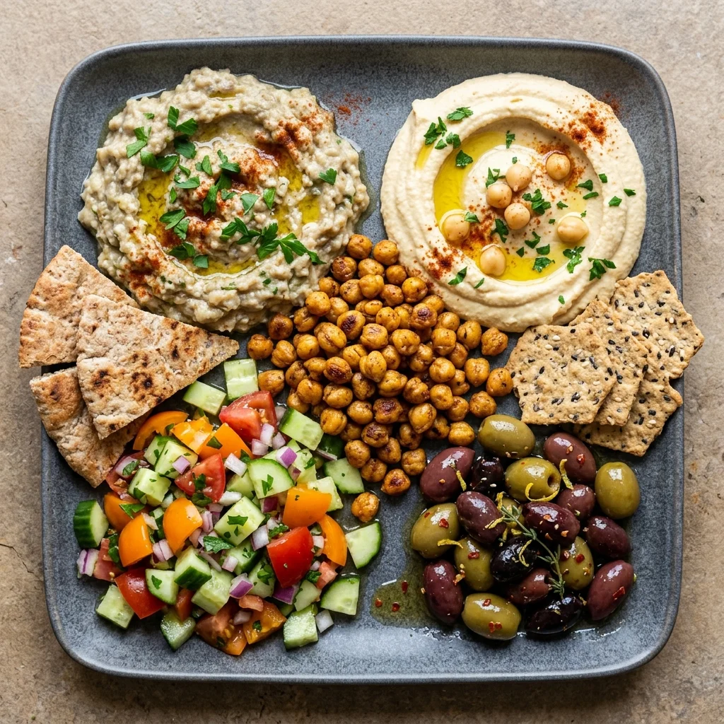 Gluten Free Mediterranean Mezze Platter