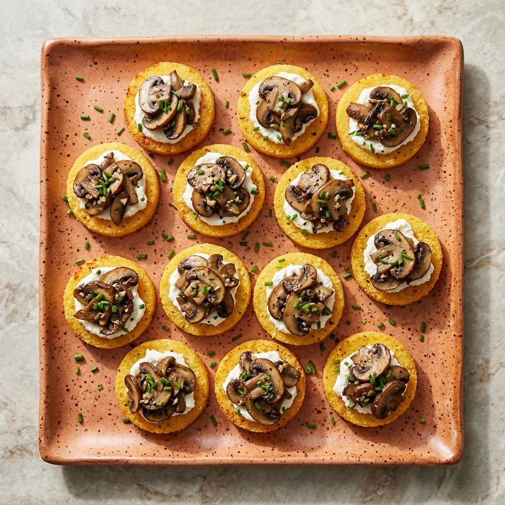 Gluten Free Mushroom Polenta Bites