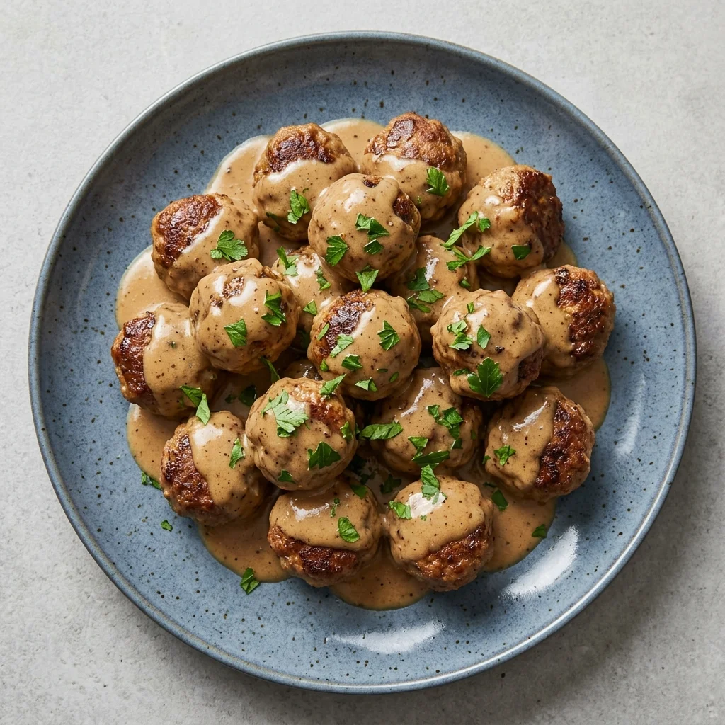 Gluten Free Creamy Swedish Meatballs