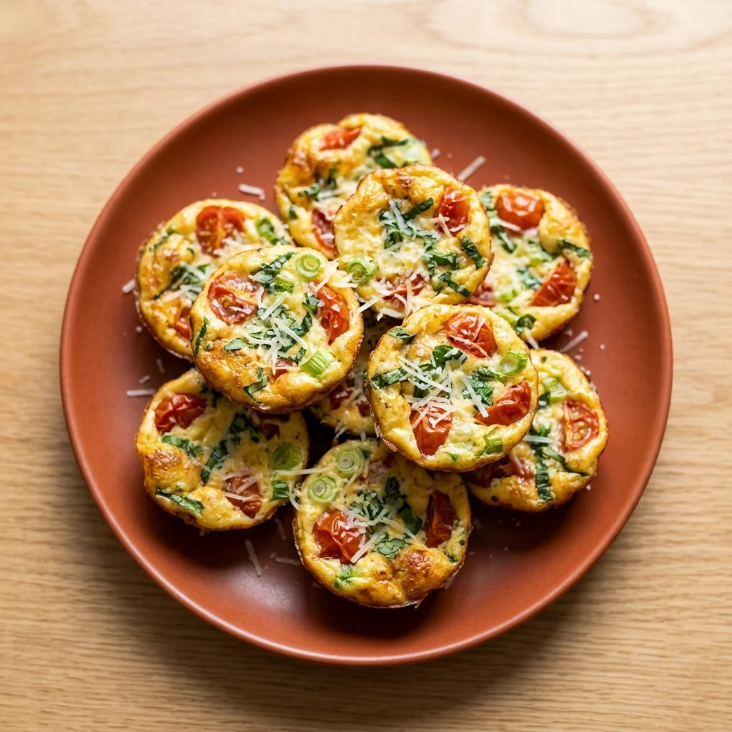 Gluten Free Tomato Basil Frittata Bites
