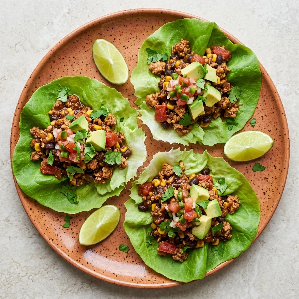Gluten Free Turkey Taco Lettuce Cups