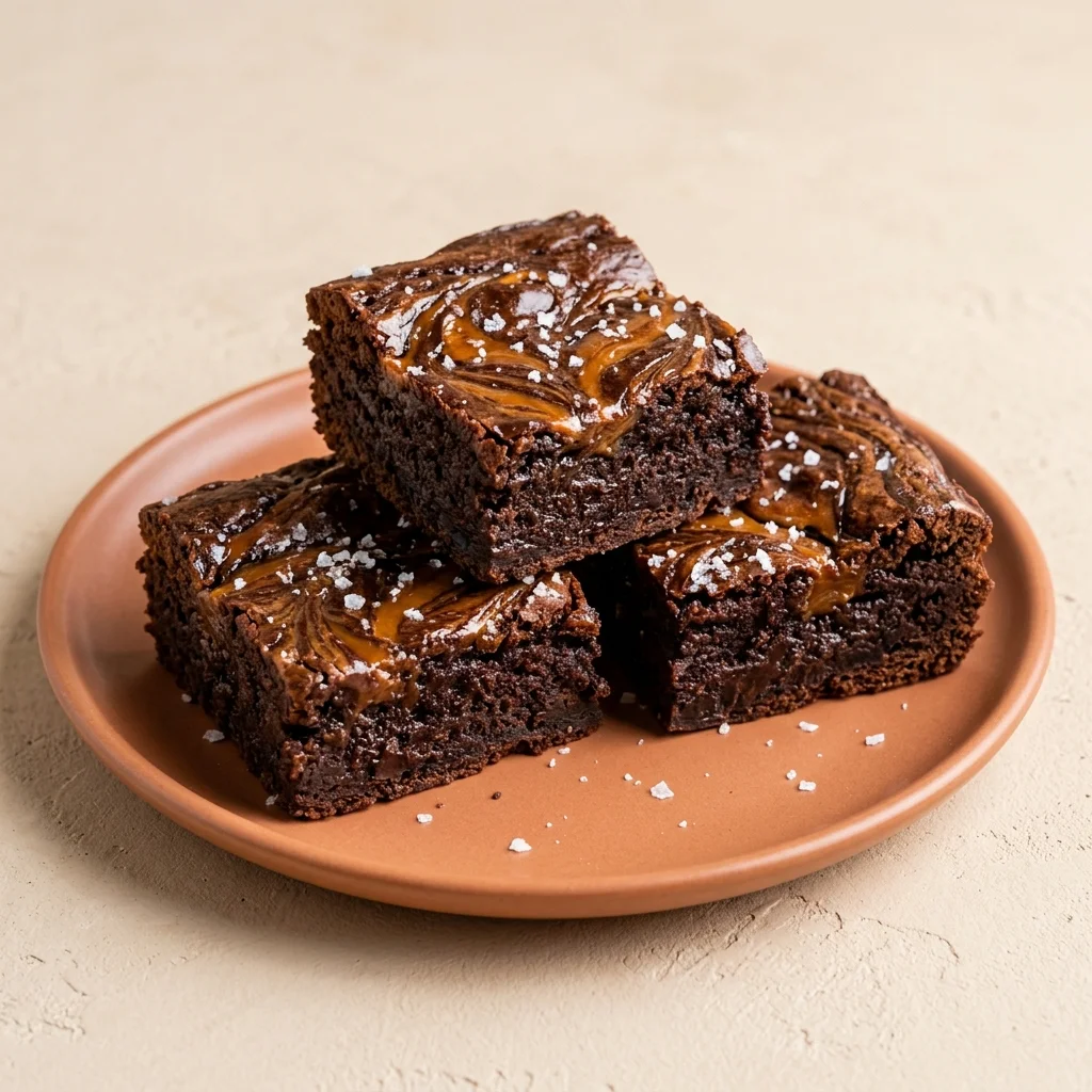 Gluten Free Caramel Swirl Brownies