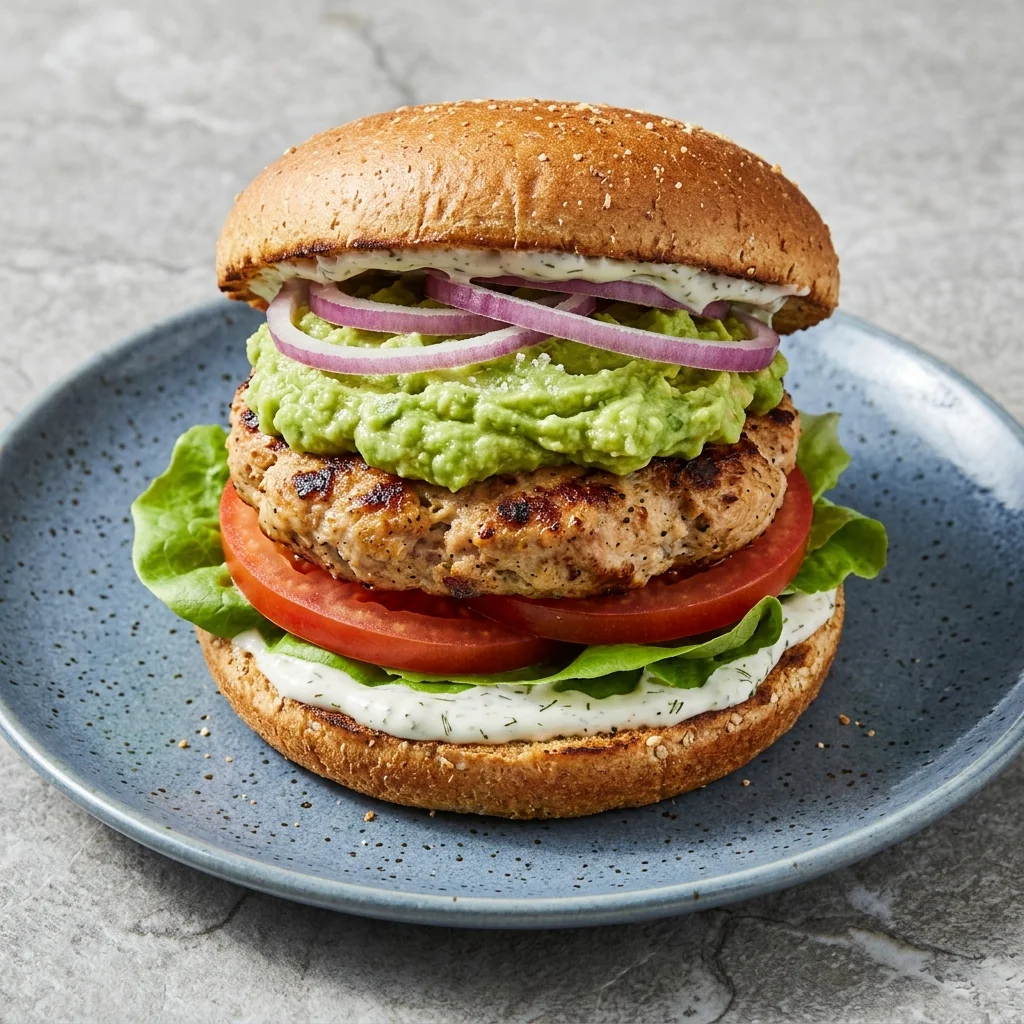Gluten Free Avocado Ranch Chicken Burger