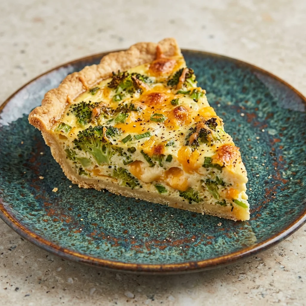 Gluten Free Broccoli Cheddar Quiche