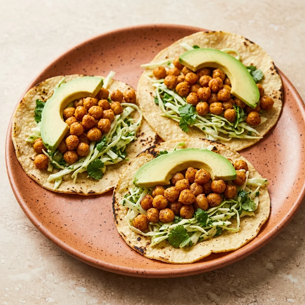 Gluten Free Cilantro-Lime Chickpea Tacos