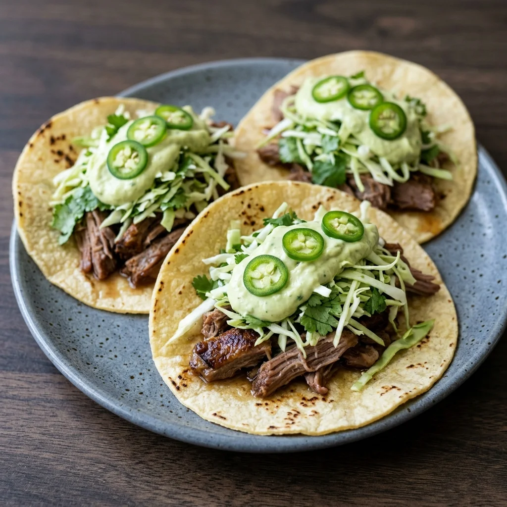 Gluten Free Cilantro-Lime Duck Tacos