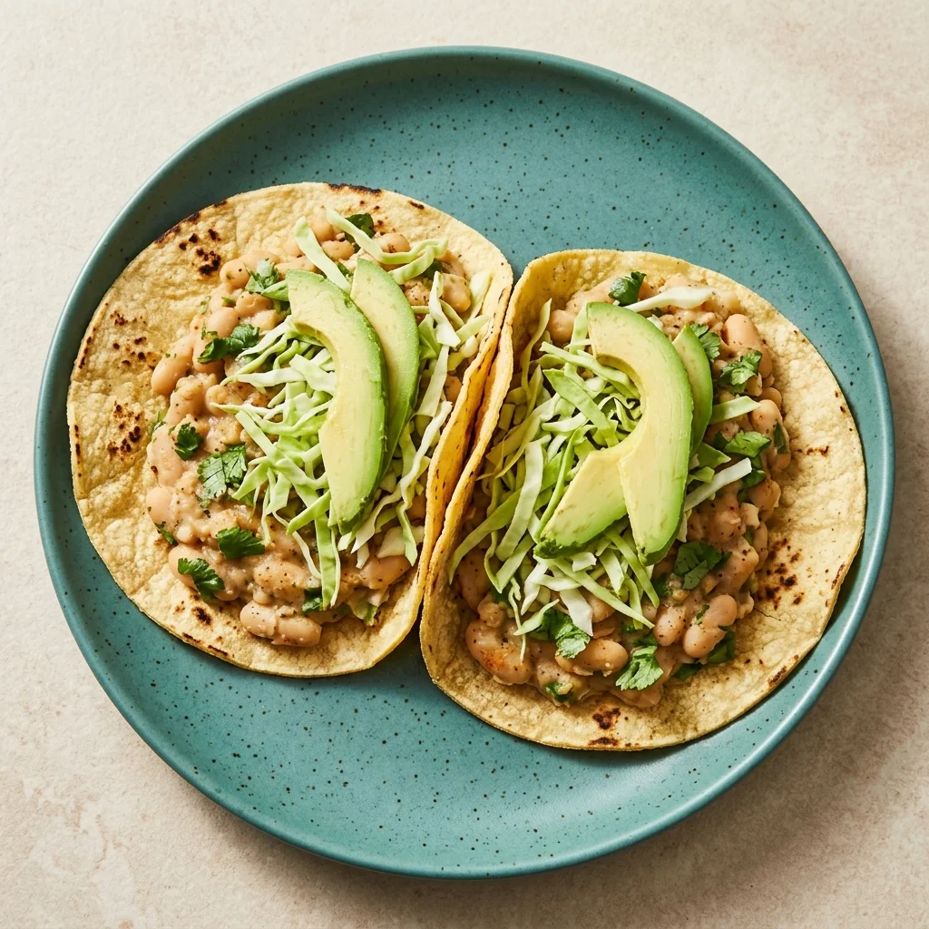 Gluten Free Cilantro-Lime White Bean Tacos