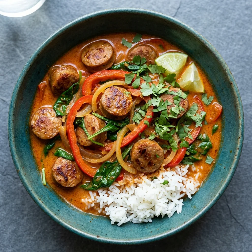 Gluten Free Coconut Curry Turkey Sausage