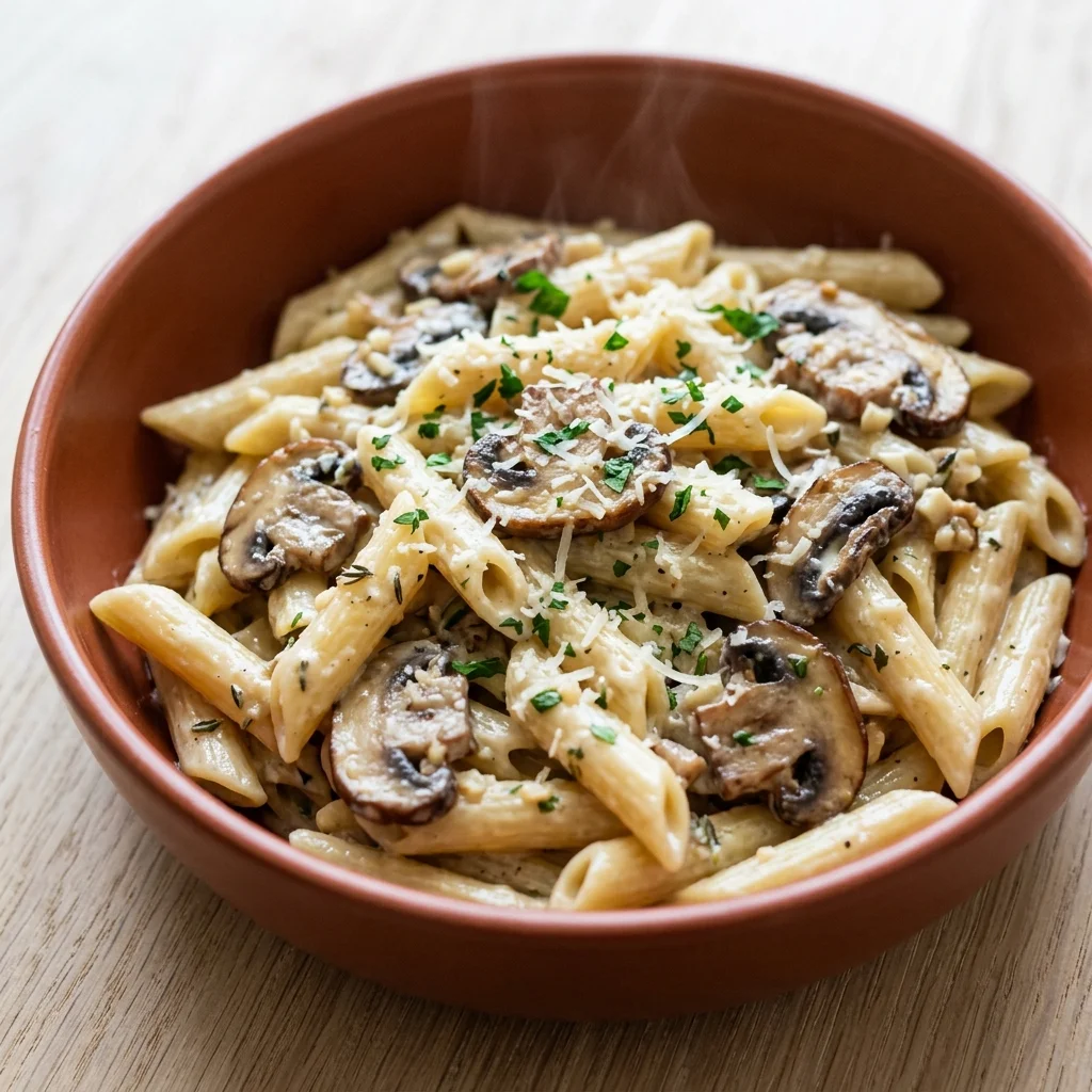 Gluten Free Creamy Mushroom Pasta
