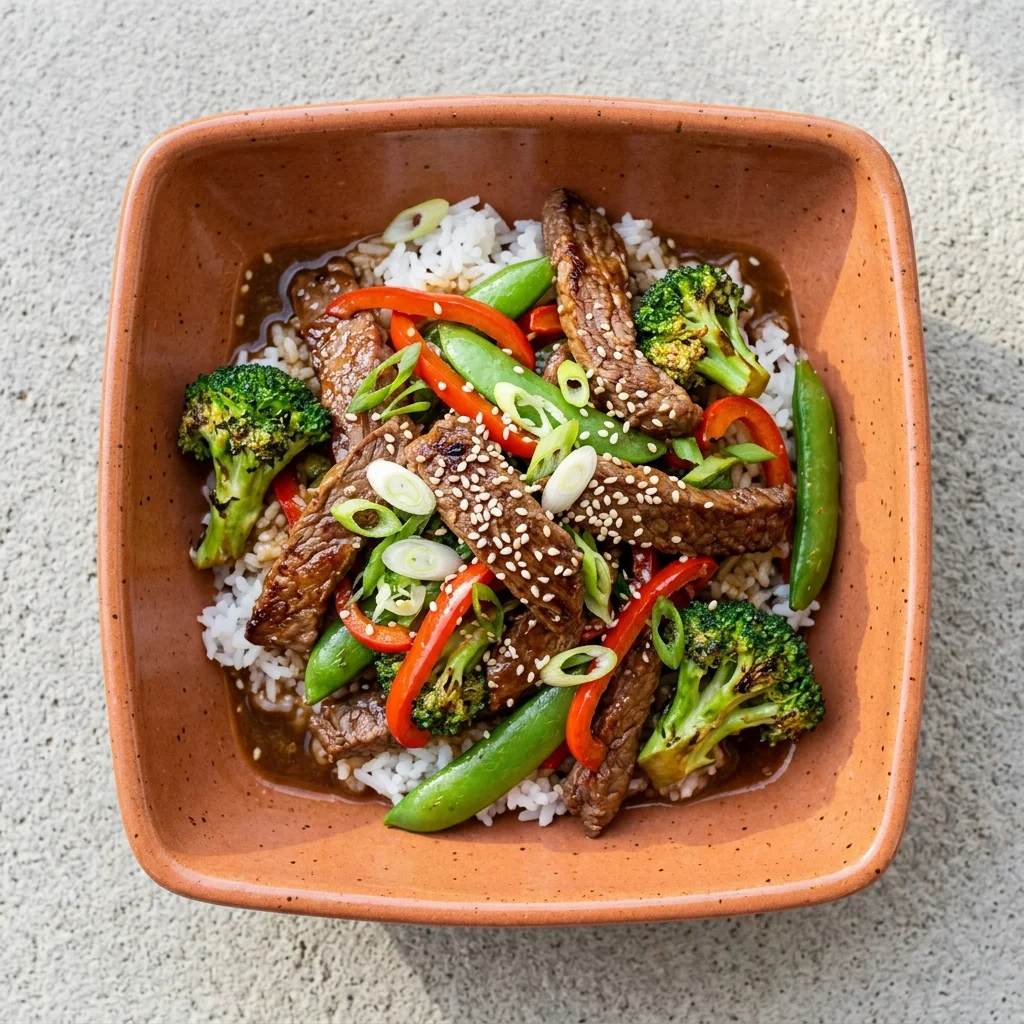 Gluten Free Garlic-Ginger Beef Stir-Fry