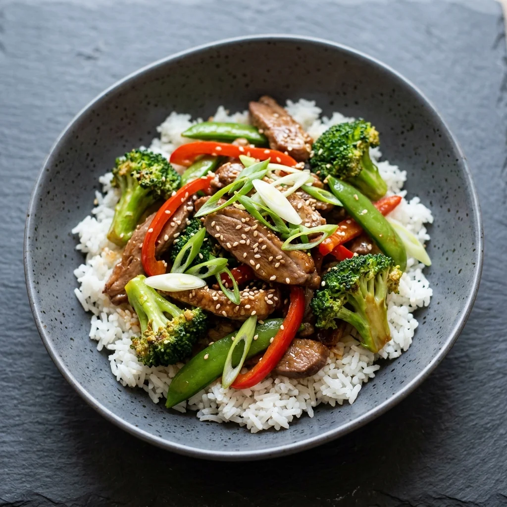 Gluten Free Garlic-Ginger Duck Stir-Fry