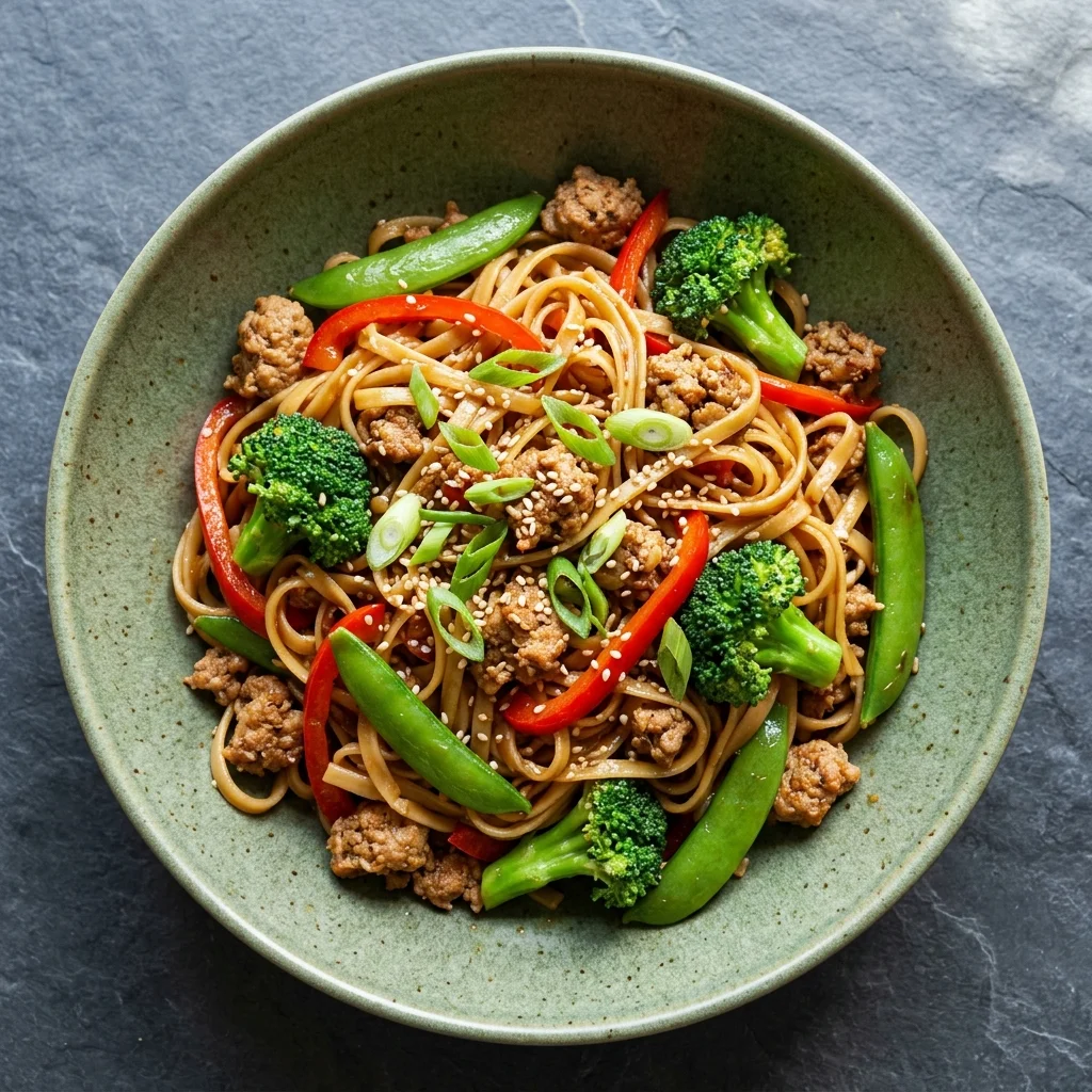 Gluten Free Garlic-Ginger Turkey Sausage Stir-Fry