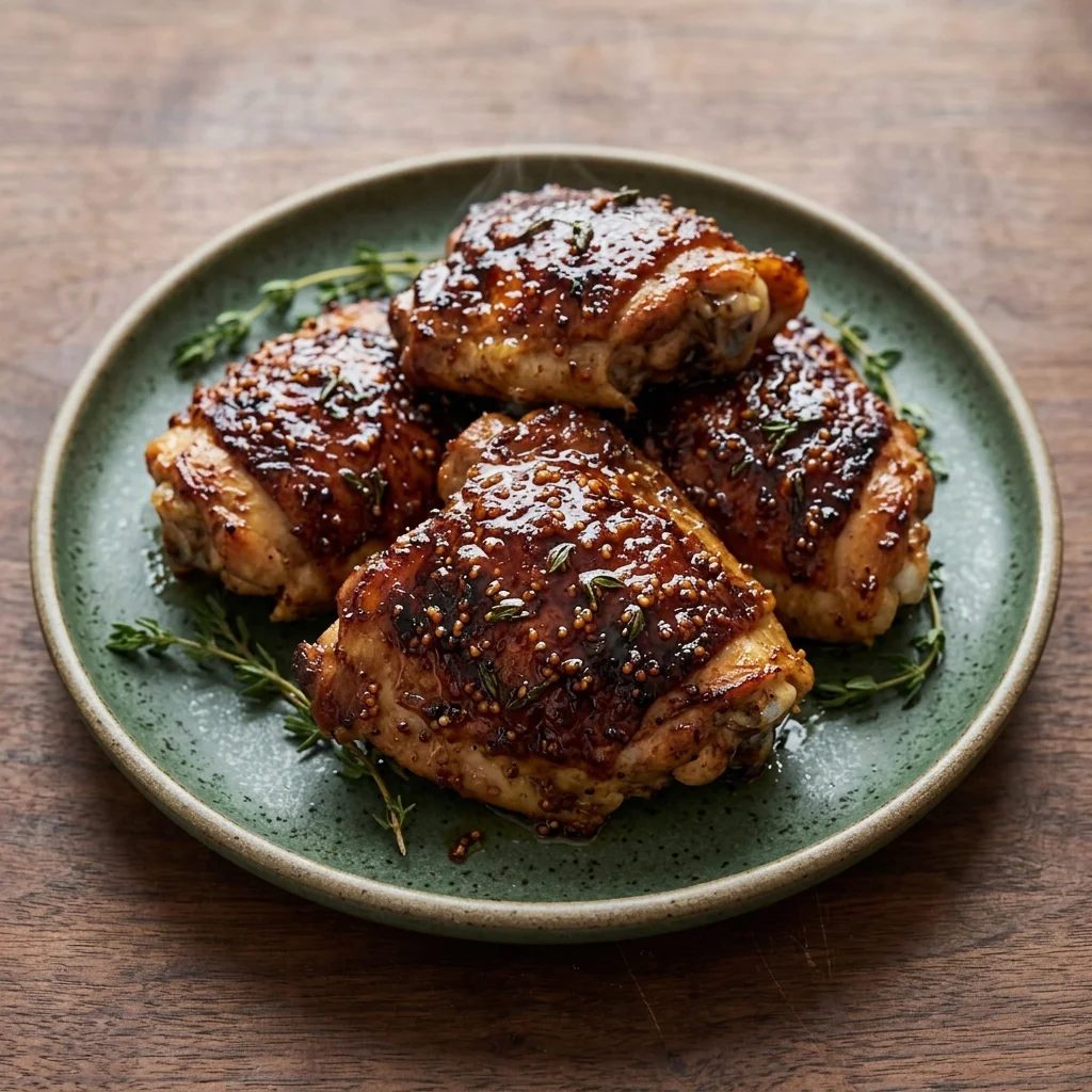 Gluten Free Maple Mustard Glazed Chicken