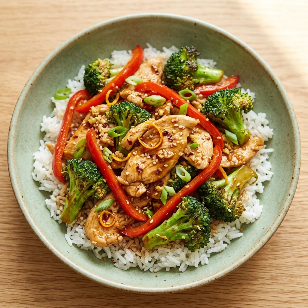 Gluten Free Orange Tamari Chicken Stir-Fry