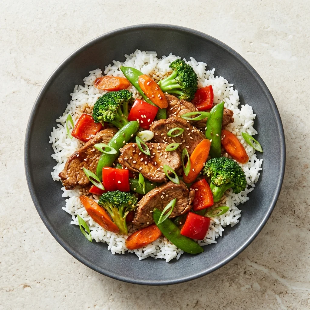 Gluten Free Pork Stir-Fry with Vegetables