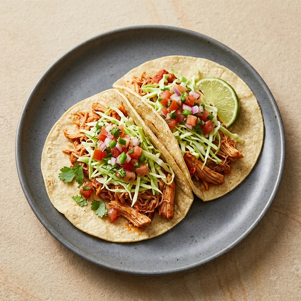Gluten Free Crockpot Shredded Chicken Tacos