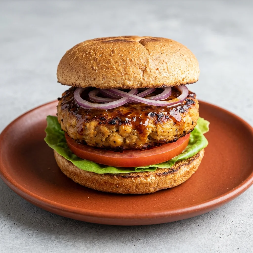 Gluten Free Smoky BBQ Chickpea Burgers