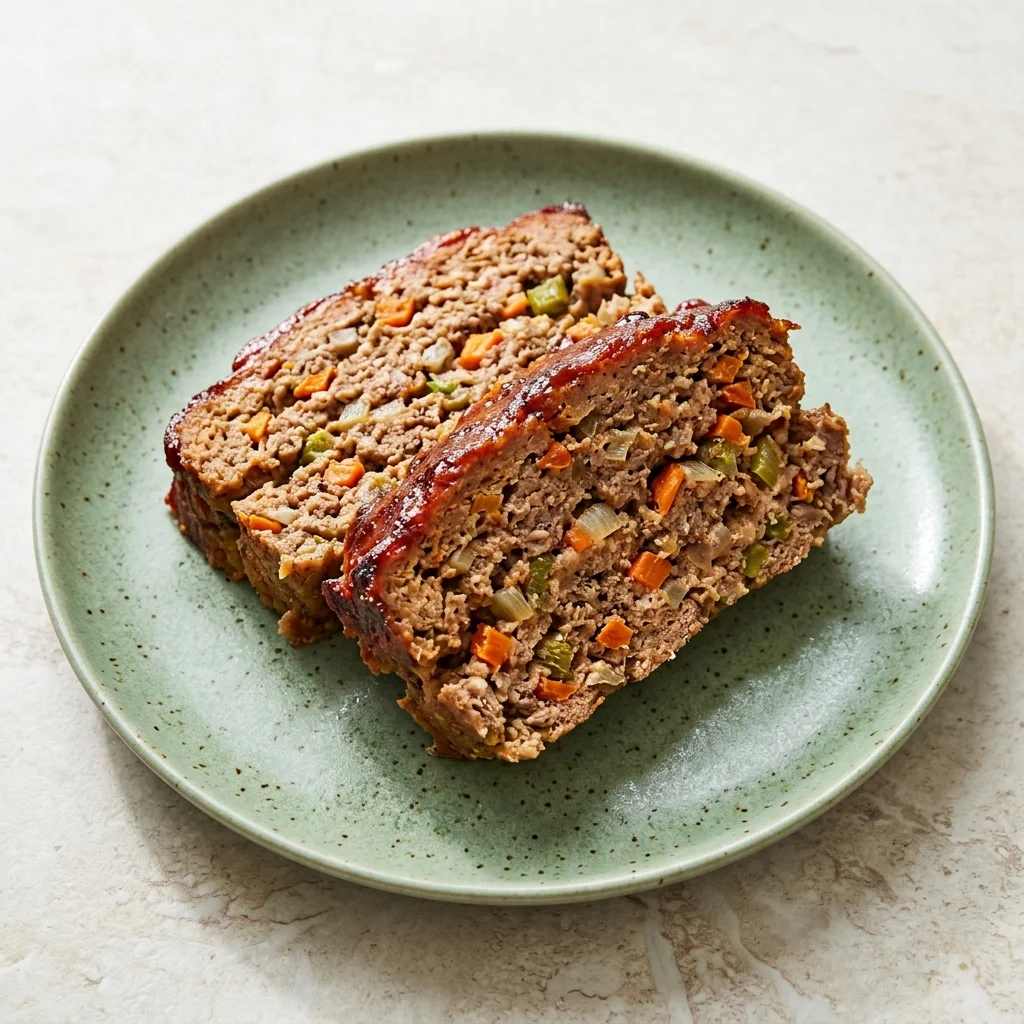 Gluten Free Turkey and Beef Meatloaf with Veggies
