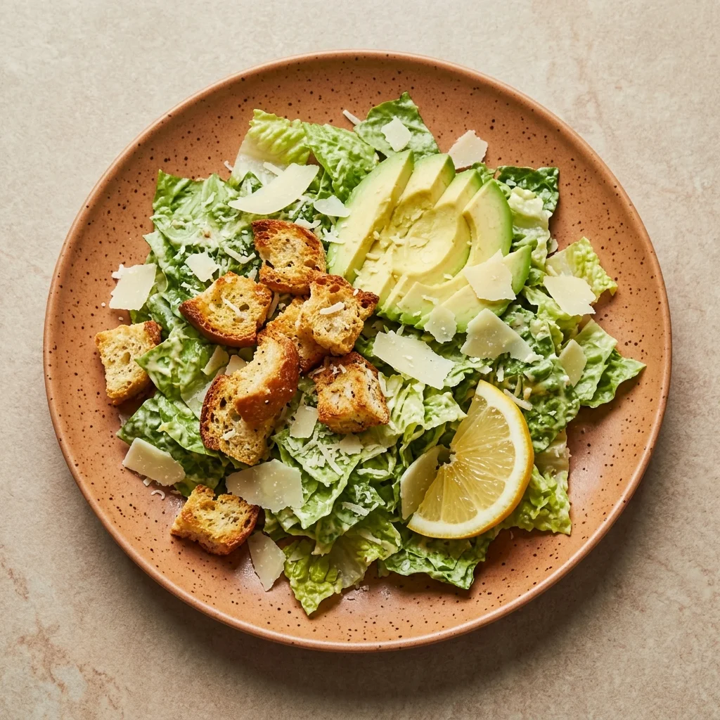 Gluten Free Avocado Caesar Salad