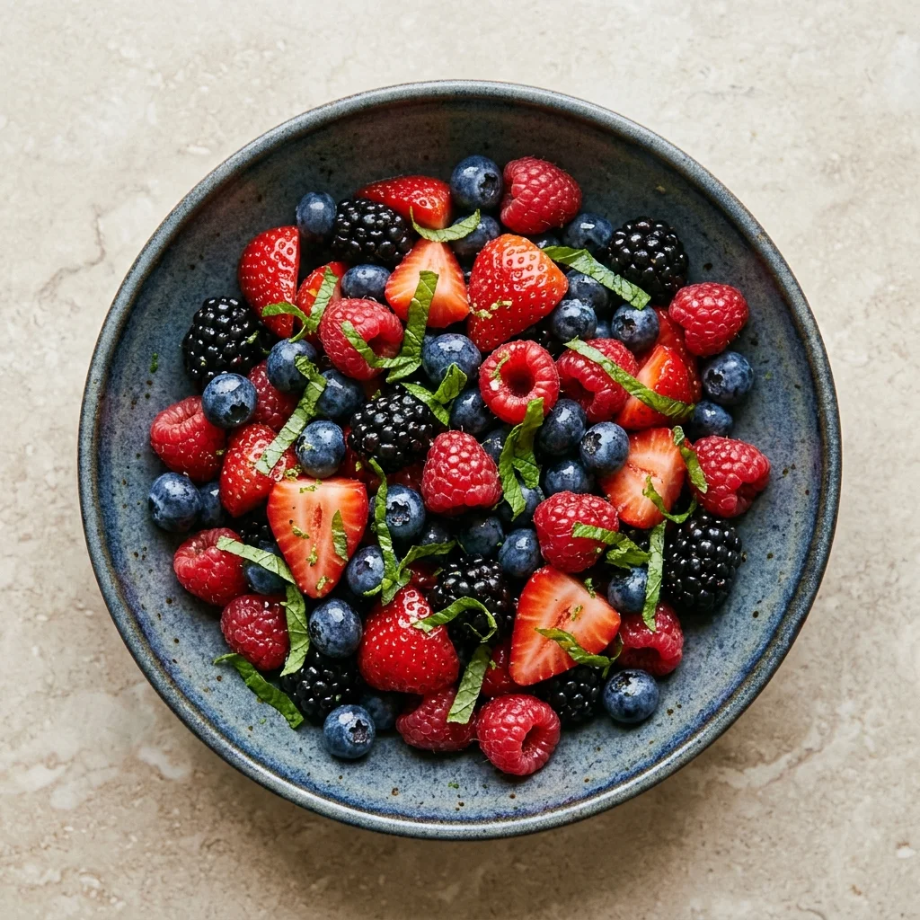 Gluten Free Berry Mint Fruit Salad