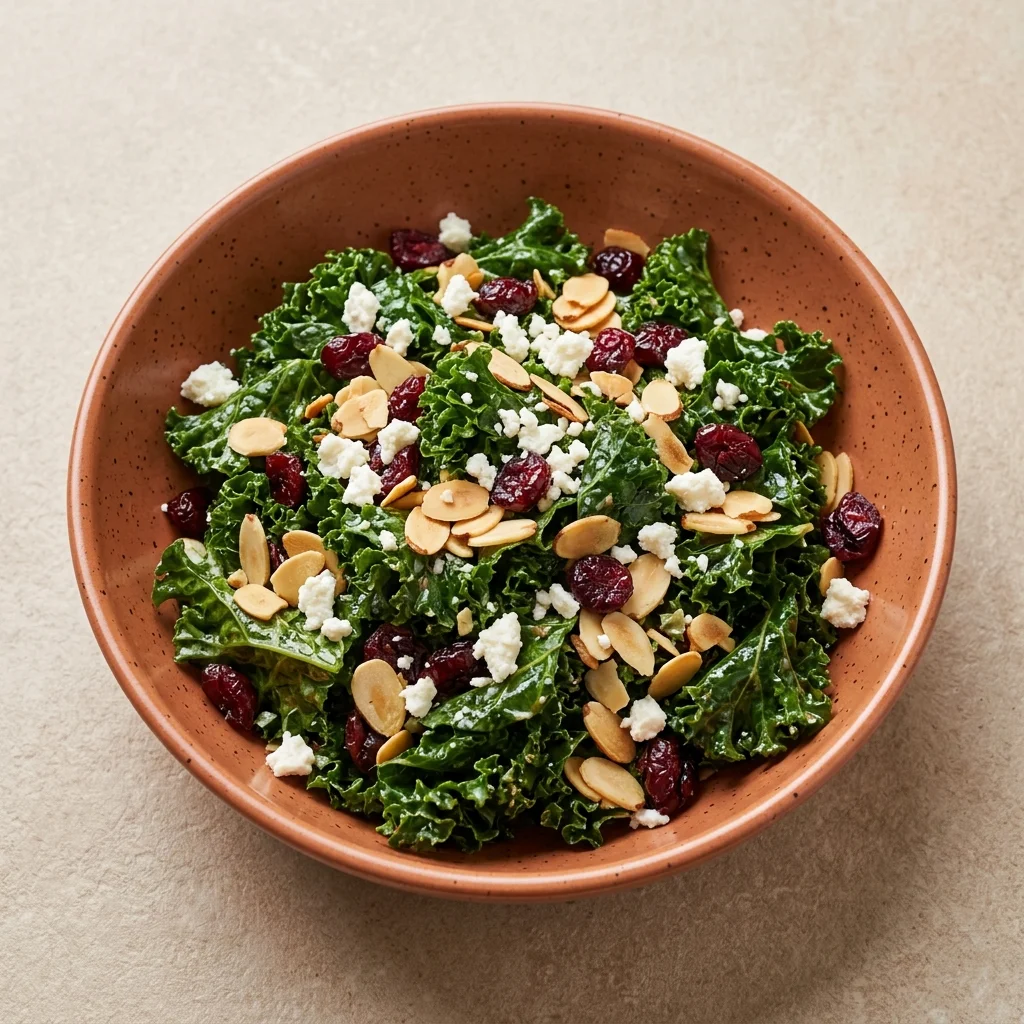 Gluten Free Cranberry Almond Kale Salad