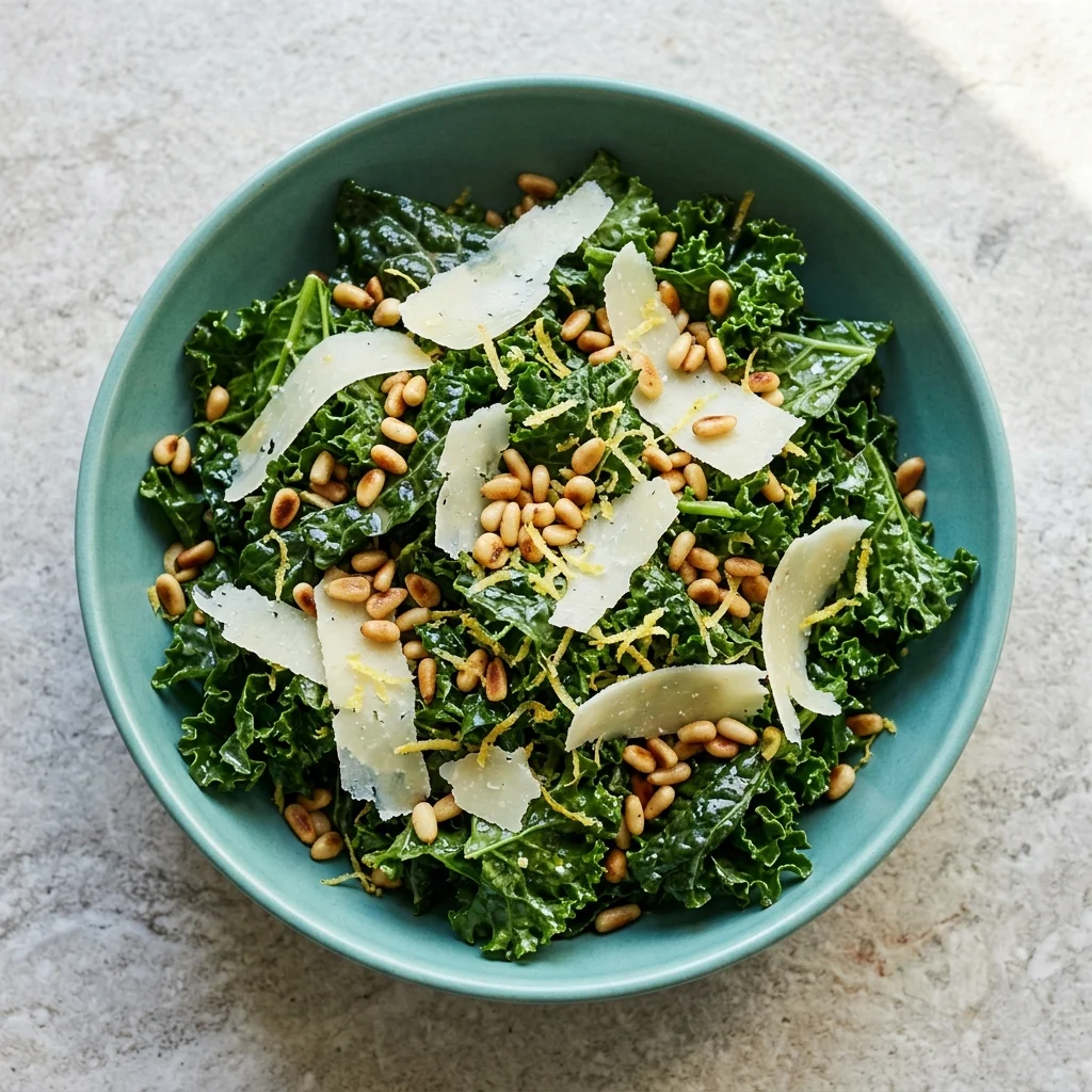 Gluten Free Lemon Parmesan Kale Salad
