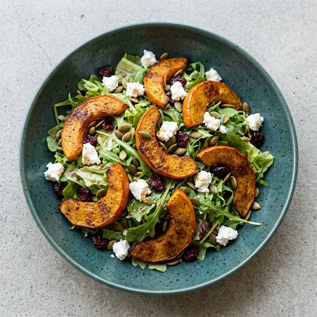 Gluten Free Roasted Pumpkin and Goat Cheese Salad