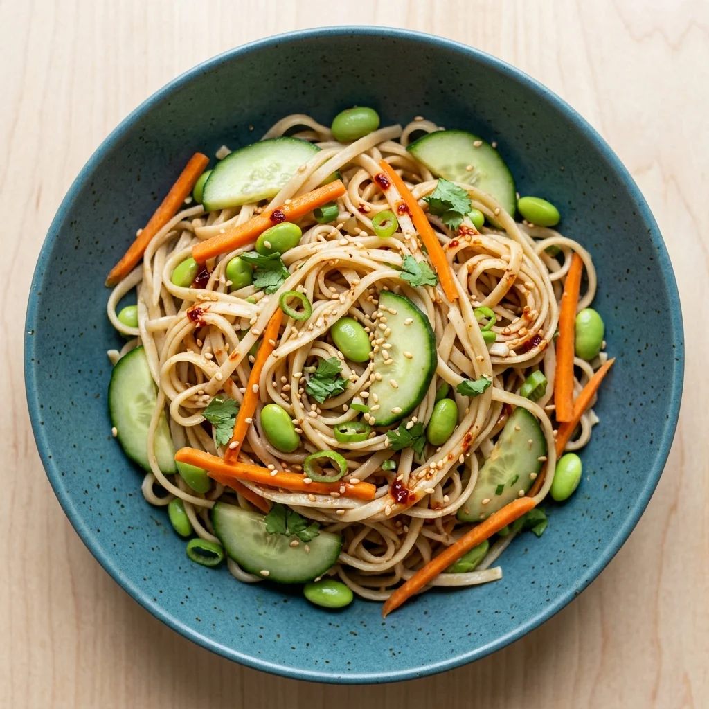 Gluten Free Sesame Rice Noodle Salad