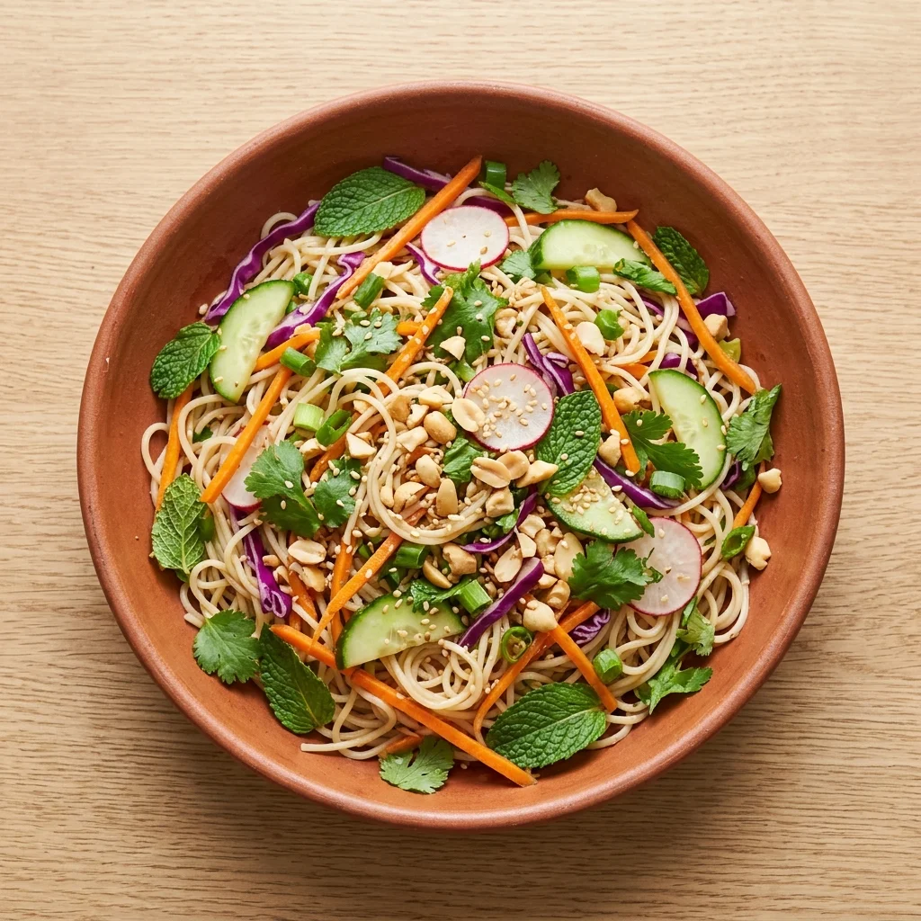 Gluten Free Vietnamese Rice Noodle Salad