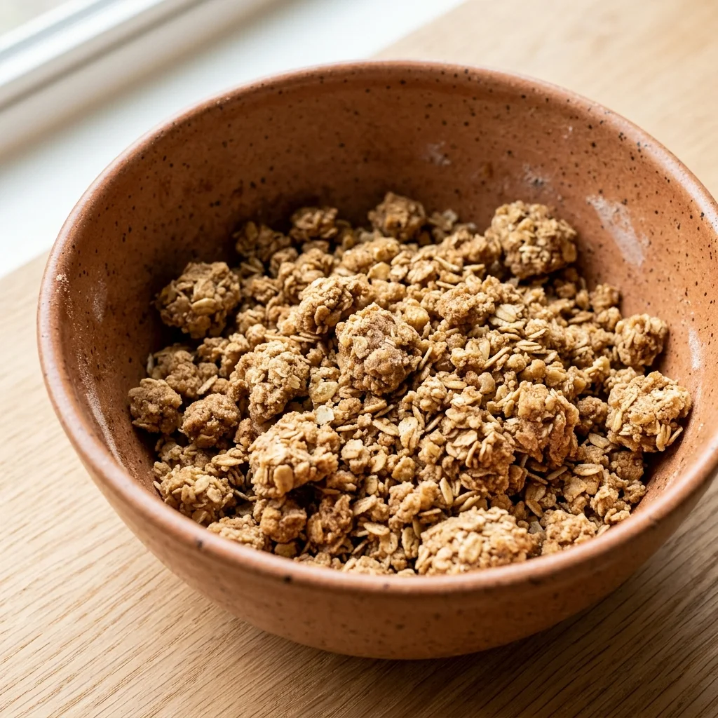 Gluten Free Oat Crumb Topping