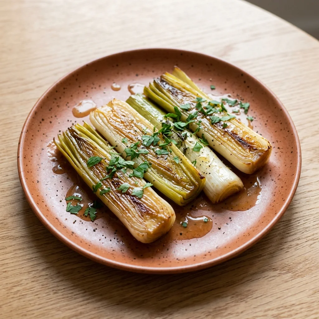 Gluten Free Braised Leeks