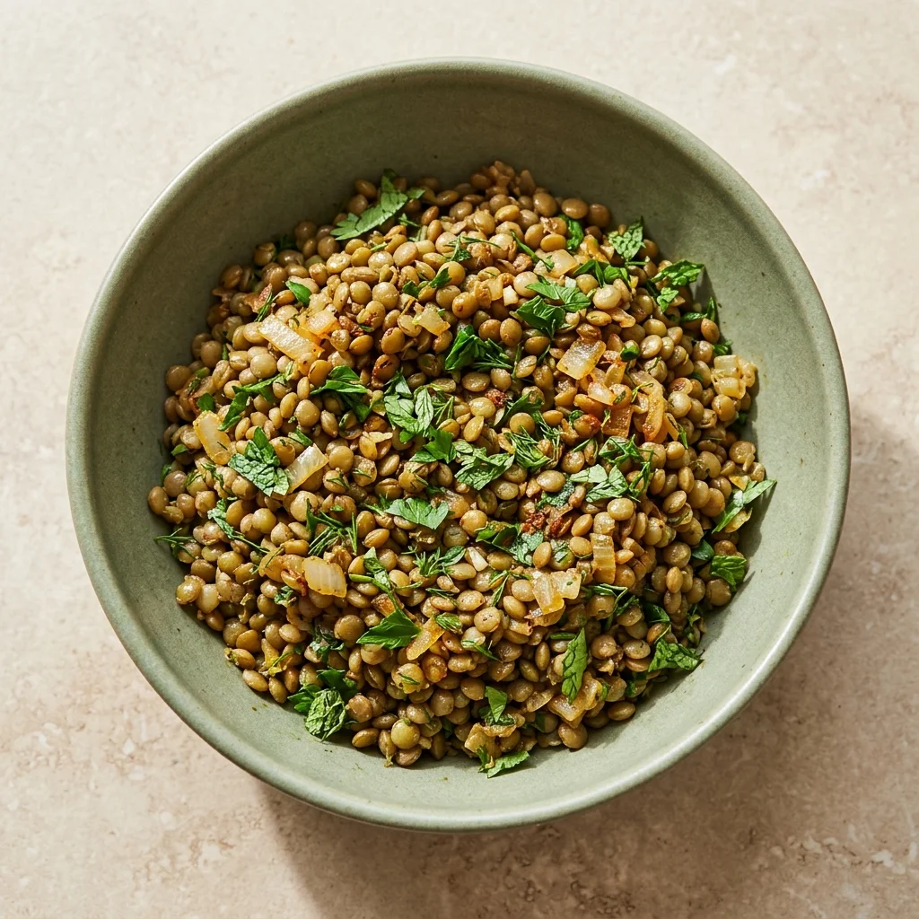 Gluten Free Herbed Lentils