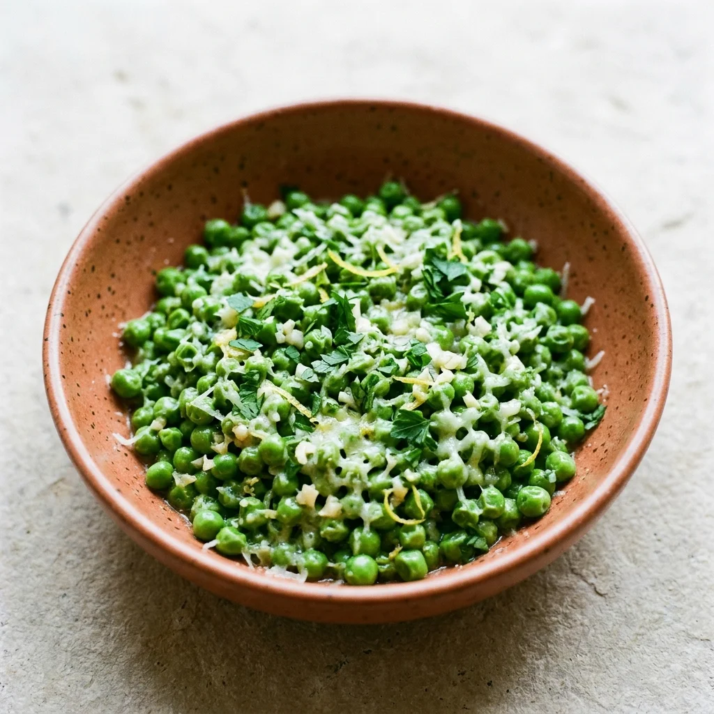 Gluten Free Parmesan Peas