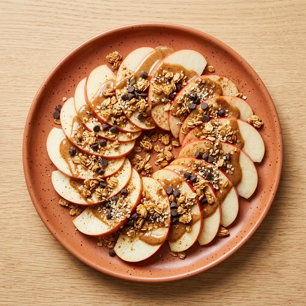 Gluten Free Almond Butter Apple Nachos
