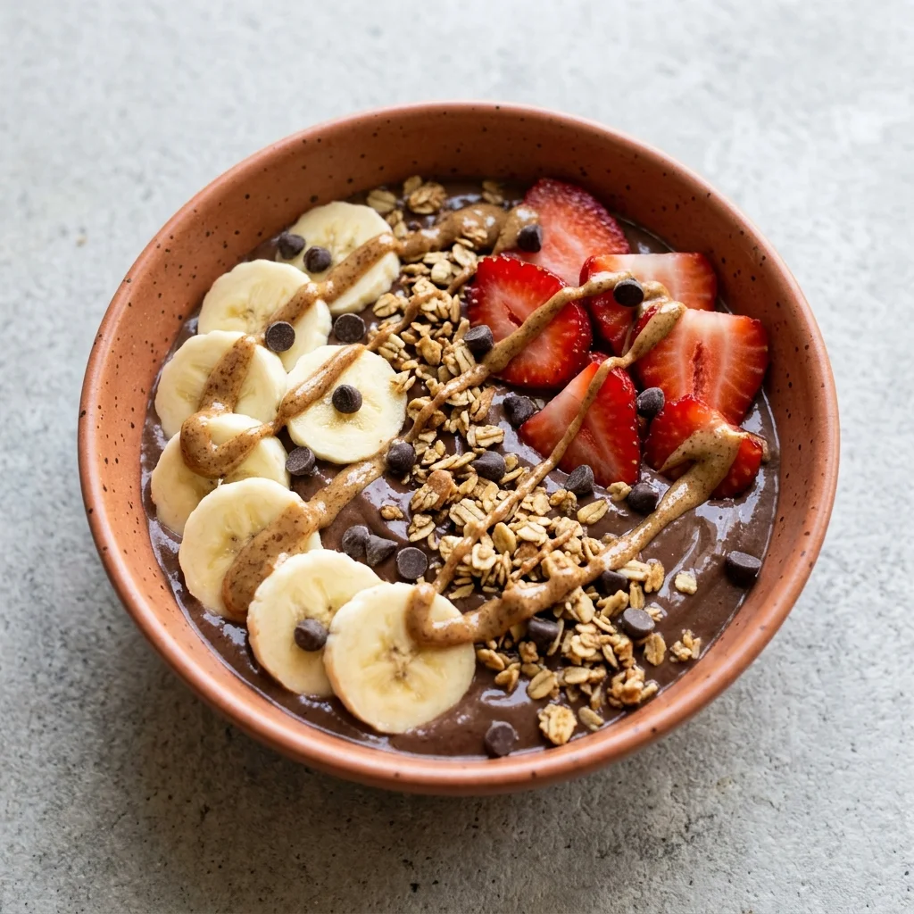 Gluten Free Chocolate Banana Smoothie Bowl