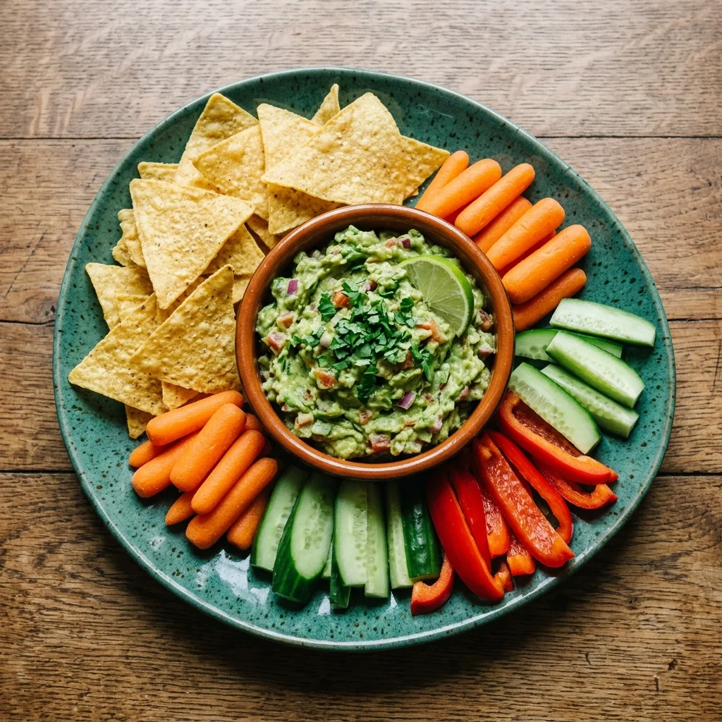 Gluten Free Guacamole Snack Plate