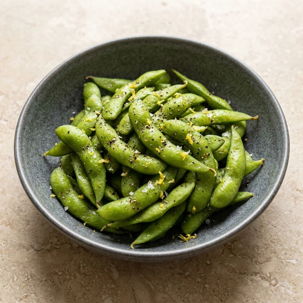 Gluten Free Lemon Pepper Edamame