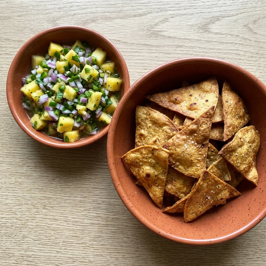 Gluten Free Pineapple Salsa and Chips
