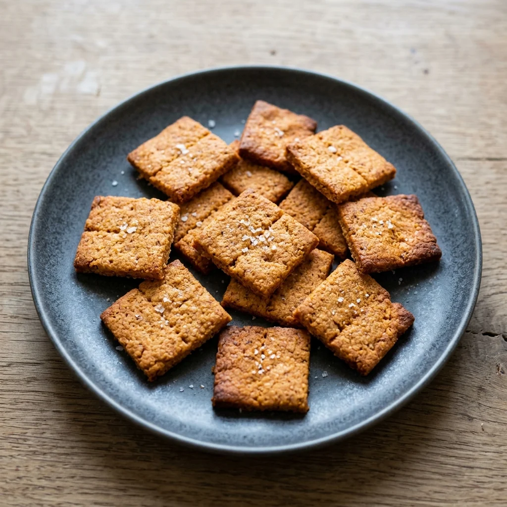Gluten Free Smoked Paprika Almond Crackers
