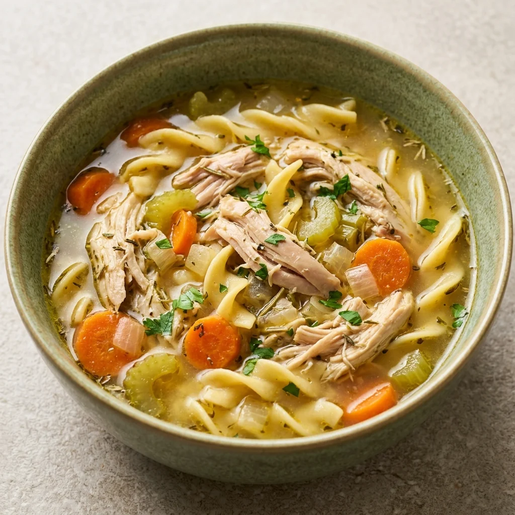 Gluten Free Crockpot Chicken Noodle Soup