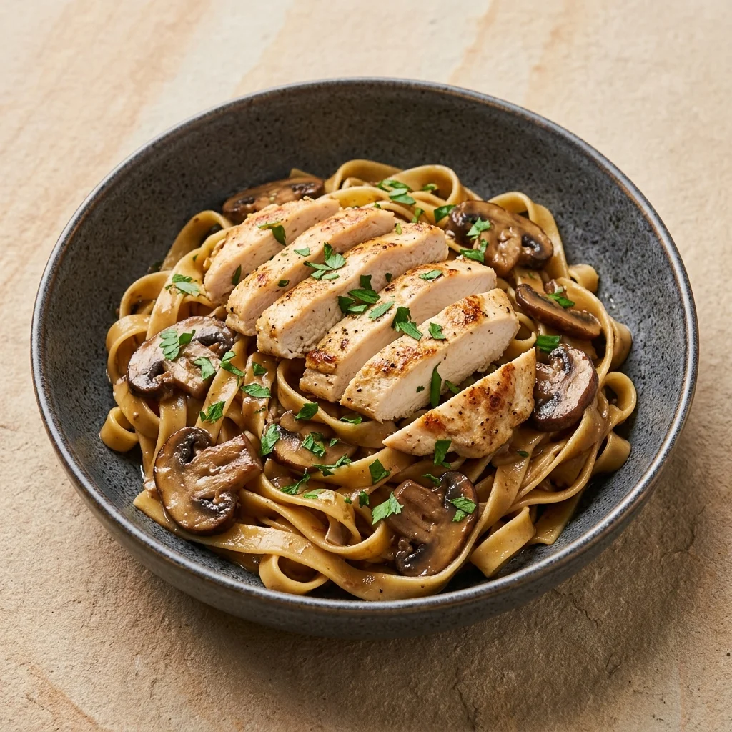 Dairy Free Chicken Marsala Pasta