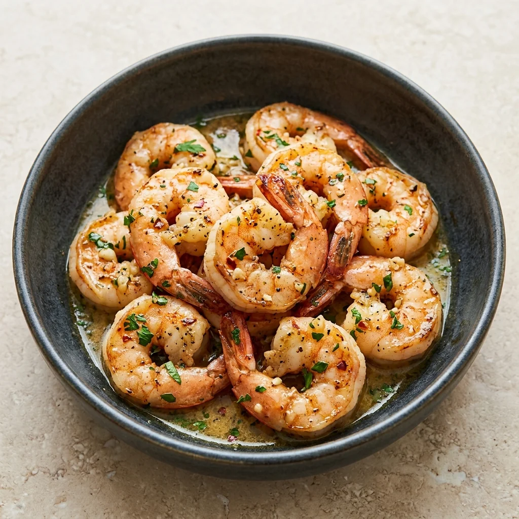 Dairy Free Garlic Butter Shrimp