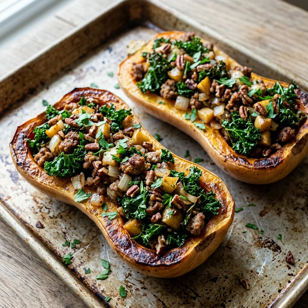 Dairy Free Stuffed Butternut Squash