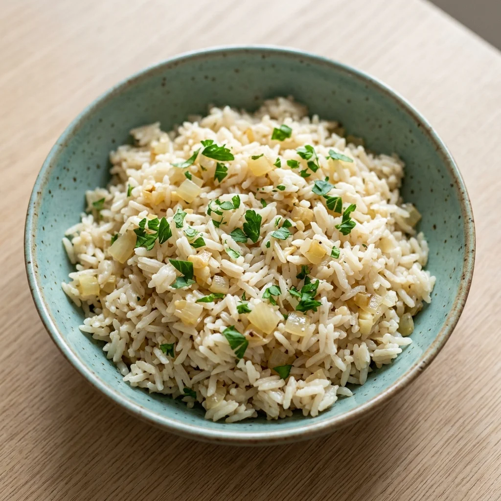 Dairy Free Rice Pilaf with Coconut Cream