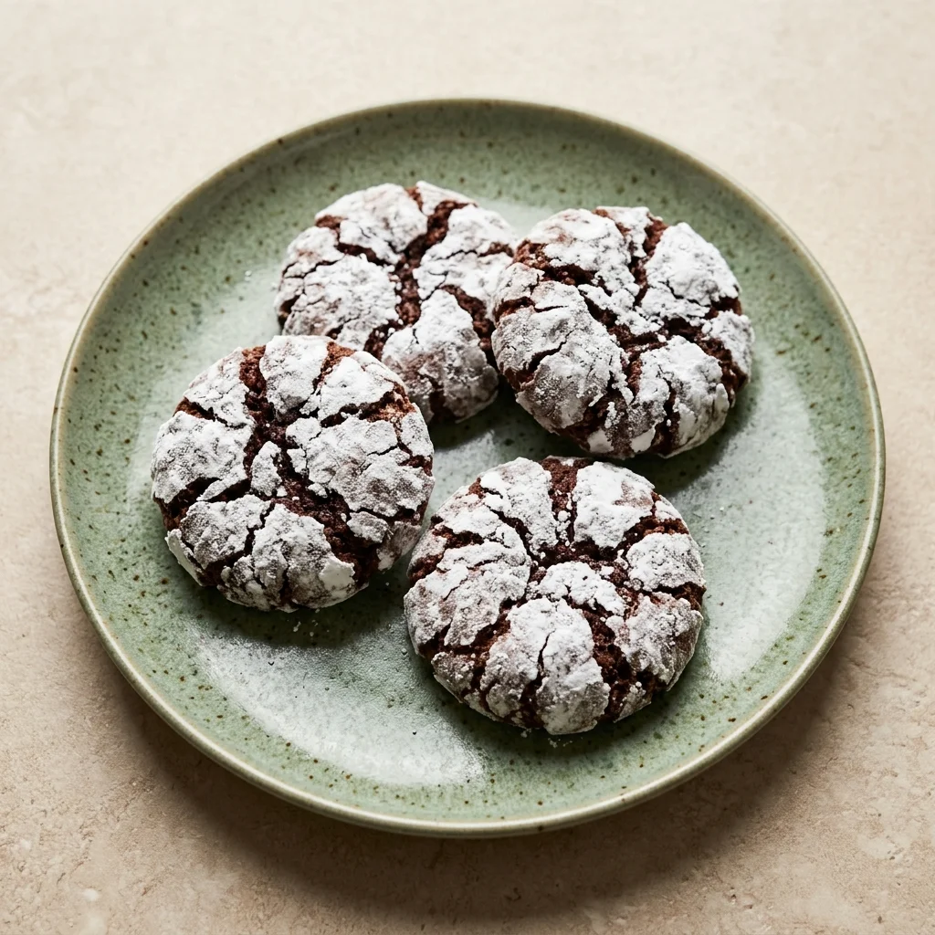 Chocolate Crinkle Cookies
