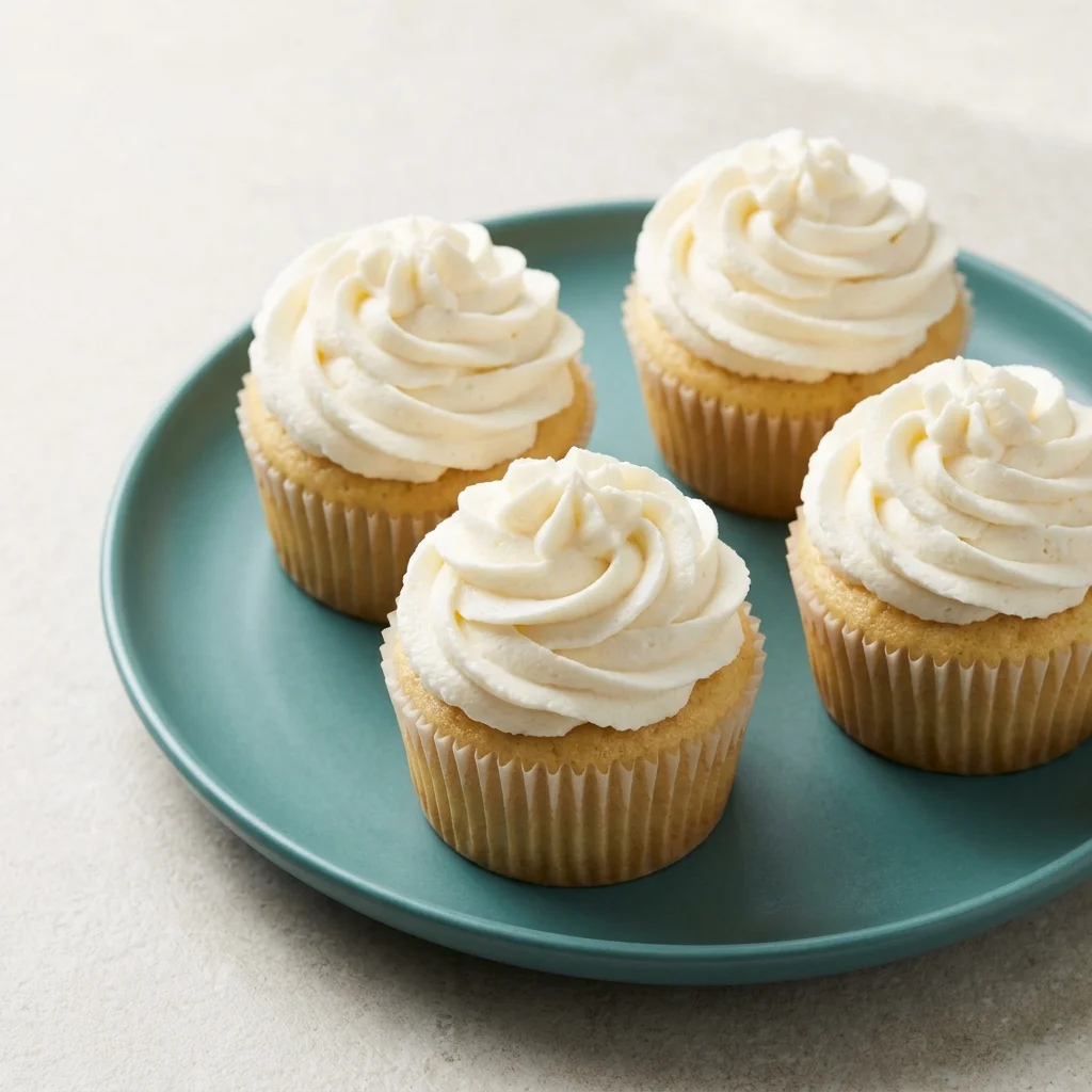 Vanilla Cupcakes with Fluffy Buttercream
