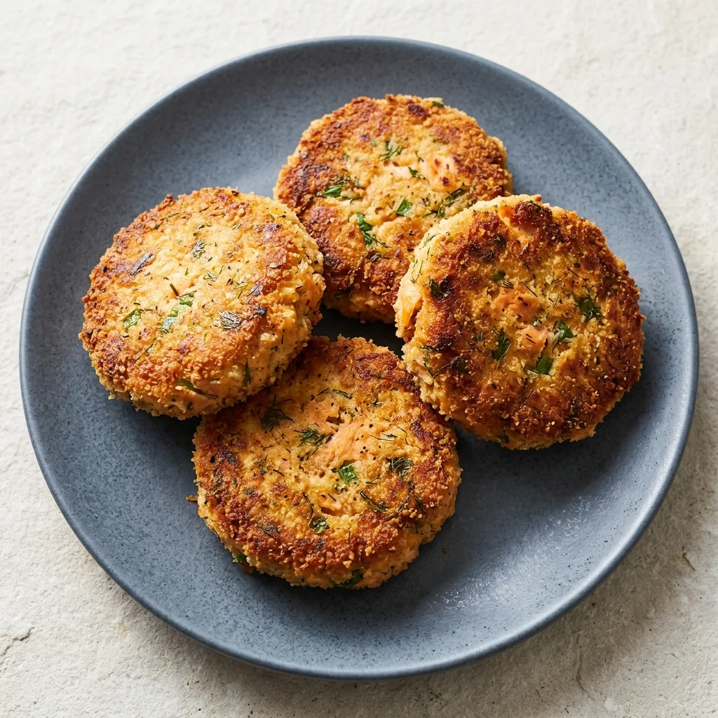 Lemon Salmon Cakes with Dill