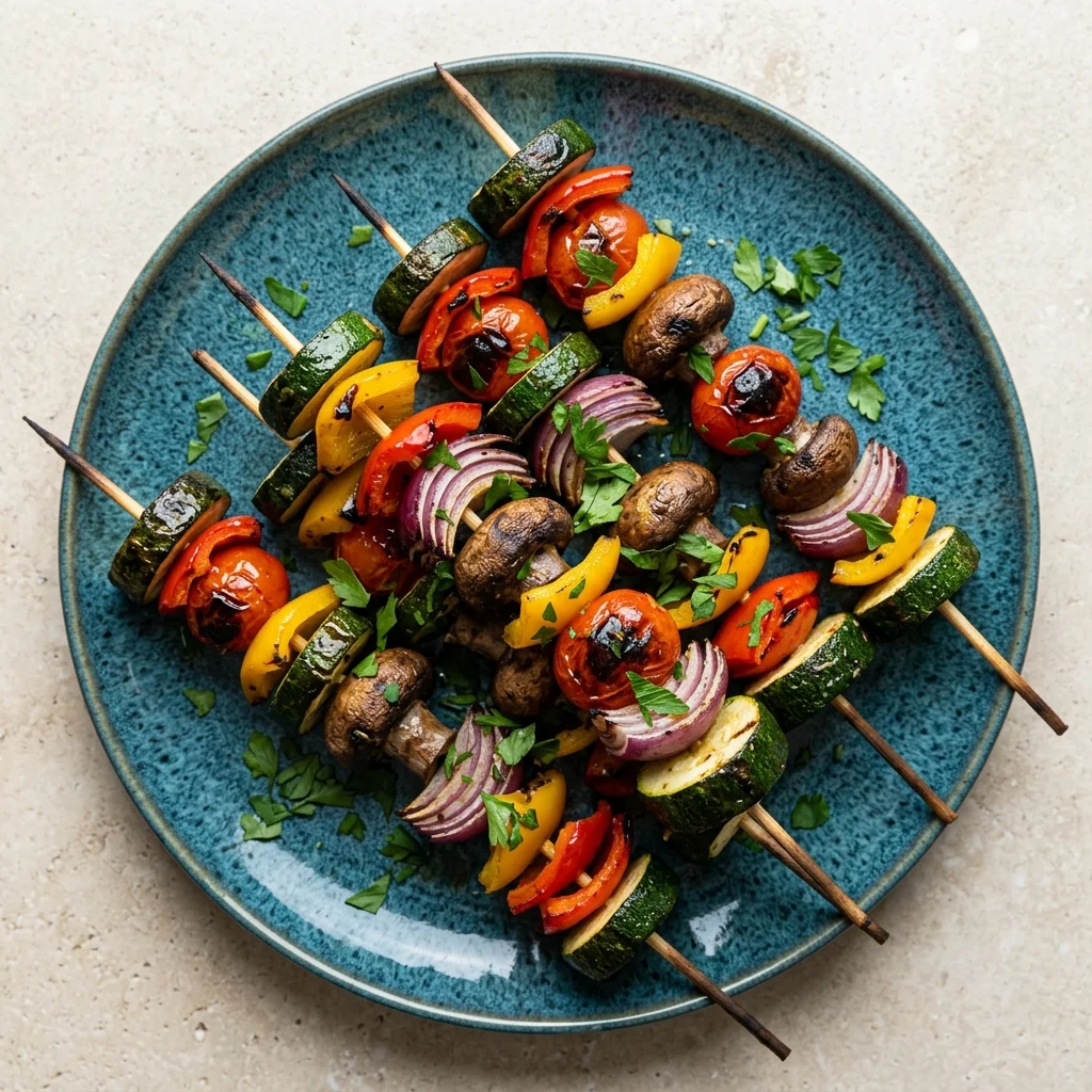Vegan Mediterranean Vegetable Skewers
