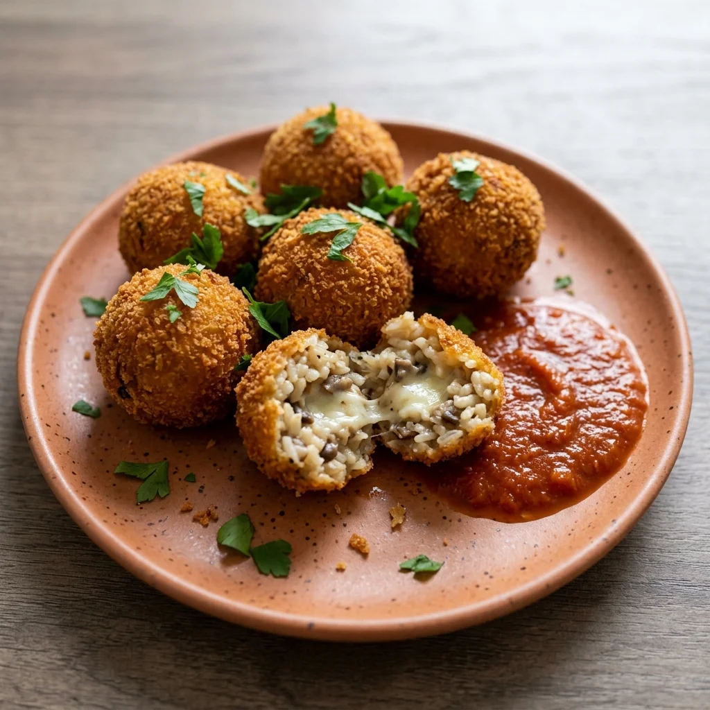 Vegan Mushroom Arancini