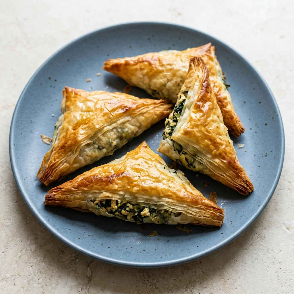 Vegan Spanakopita Triangles